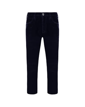 Emporio Armani Slim Fit Herren Samt-Hosen