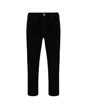Emporio Armani J85 Regular Fit Damen Samt-Hosen
