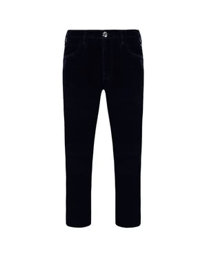 Emporio Armani J20 Skinny Fit Samt Herrenhose