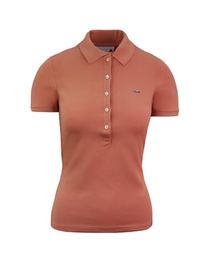 Lacoste Slim Fit Damen Pfirsich Poloshirt