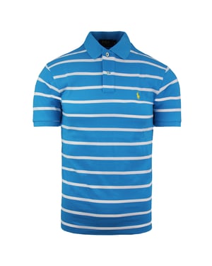 Ralph Lauren Gestreiftes Herren Polo-Shirt in Blau