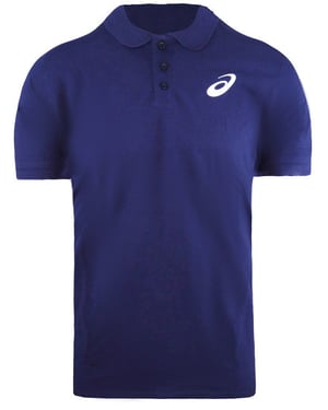 Asics Club Logo Herren Polohemd Navy