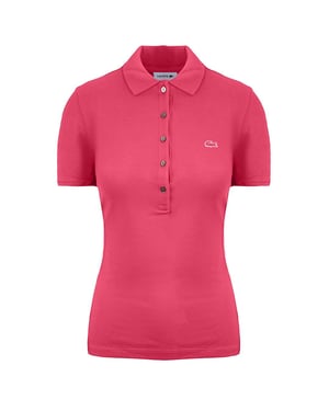 Lacoste Slim Fit Damen Pink Polohemd