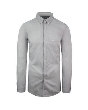 Lacoste Regular Fit Herren Hemd Weiß/Schwarz