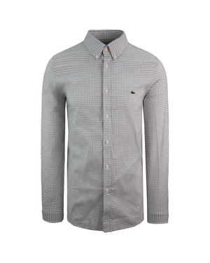 Lacoste Stretch Slim Fit Herren Graues Hemd