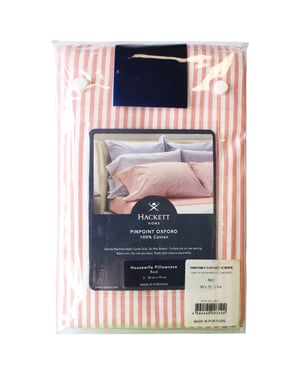Hackett Home Pinpoint Oxford Rote Kissenbezüge