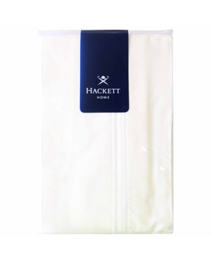 Hackett Home Europäische Weiße Baumwollkissenbezug