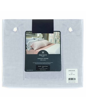 Hackett Home Pinpoint Fitted Doppelbettlaken