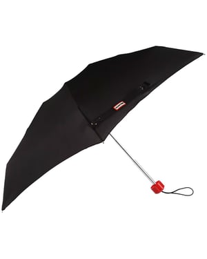 Hunter Original Mini Kompakt Schwarz Regenschirm
