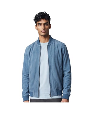 Herren Blue Goat Suede MA-1 Bomberjacke – Antalya