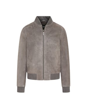 Herren Grey Goat Wildleder MA-1 Bomberjacke – Auckland