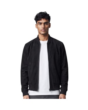 Herren Black Goat Wildleder MA-1 Bomberjacke – Antalya
