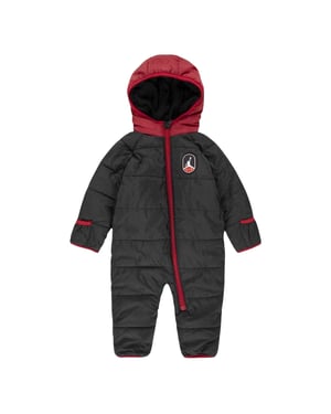 Nike - "Air Jordan" Jumpsuit für Baby, mit Kapuze (Schwarz)