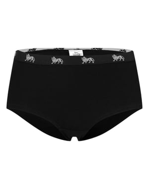 Lonsdale - Slips für Damen, Baumwolle (Schwarz/Fluoreszierendes Pink)