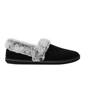 Skechers - "Cozy Campfire Team Toasty" Hausschuhe für Mädchen, Kunstfell gefüttert, Flach (Schwarz)