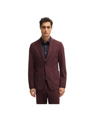 Boss - Blazer für Herren, Hals Kerbe, Formell (Rot)