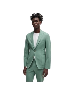 Boss - Blazer für Herren, Hals Kerbe (Grün)