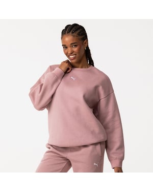 Puma - Sweatshirt für Damen, Übergroß (Mauve)