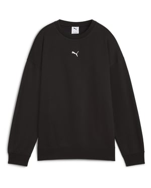 Puma - Sweatshirt für Damen, Übergroß (Schwarz)