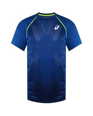 Asics Match Actibreeze Herren Blau Tennisoberteil
