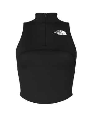The North Face Rib Panel Zip Damen Schwarz Top