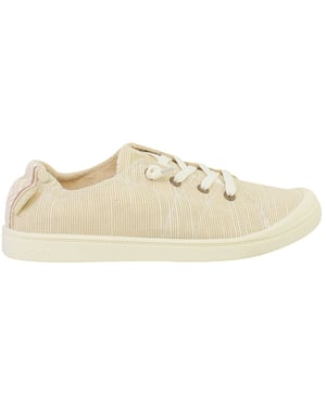 Roxy Bayshore Plus Damen Beigefarbene Schuhslipper