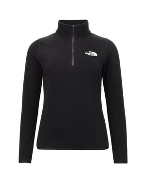 The North Face 100 Glacier Damen Schwarz Fleece-Oberteil