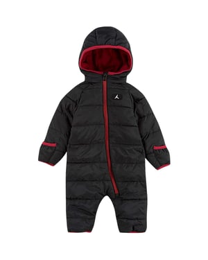 Nike - "Air Jordan" Jumpsuit für Baby, mit Kapuze (Schwarz)