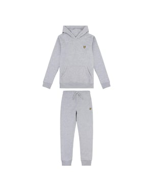 Lyle & Scott - Hoodie und Hose-Set für Kinder (Grau meliert)