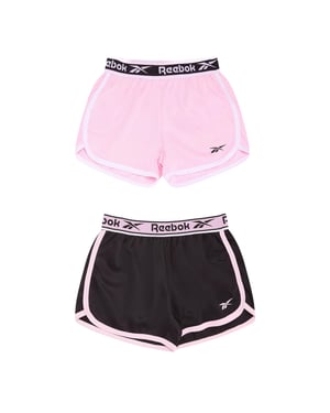 Reebok - Shorts für Mädchen (2er-Pack) (Schwarz/Pink)