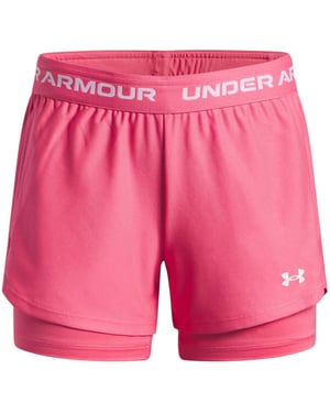 Under Armour - "Tech Play Up" Shorts für Kinder (Super Pink)