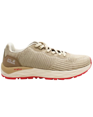 Jack Wolfskin Upswing Low Damen Beigefarbene Wanderschuhe
