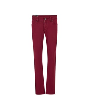 Criminal Damage - Jeans für Herren (Weinrot)
