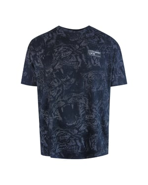 Schwarzes Kurzarm-T-Shirt