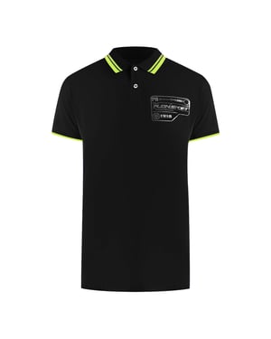 Plein Sport Polo-Shirt mit kurzem Arm und Kragenlogo - Schwarz