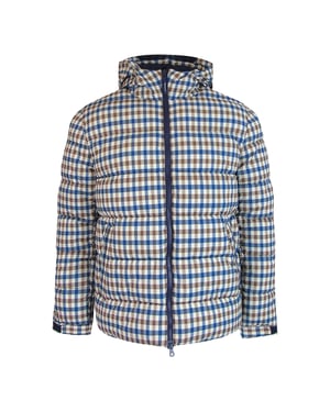 Aquascutum Active Sp Kapuzen-steppjacke Club Check