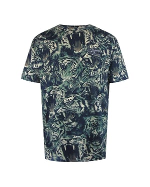 Kurzarm-T-Shirt in Marineblau