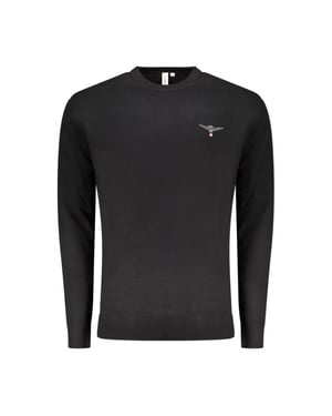 Accademia Militare Schwarz Baumwollpullover für Herren