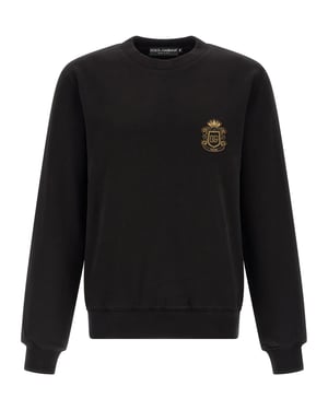 Dolce & Gabbana Schwarzes Baumwoll-Sweatshirt
