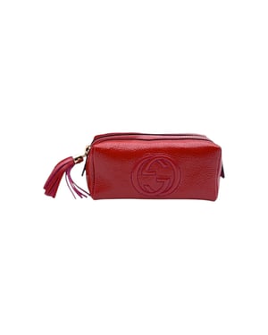 Gucci Leder-Clutch-Tasche Soho