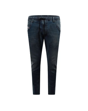 Herren Diesel Krooley Ne Sweat Tapered Jeans in Blau Denim
