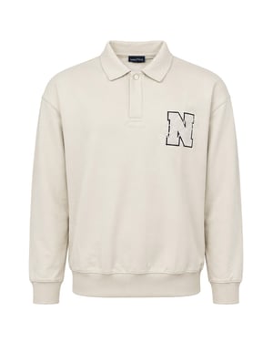 Nautica Colson Herren Elfenbein Polohemd