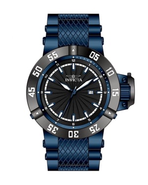 Invicta Subaqua 50795 Herrenuhr - Quarzwerk - Edelstahl mit schwarzem Zifferblatt - 50 mm
