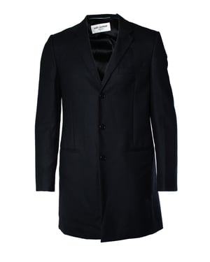 Saint Laurent, schwarzer Fischgrät-Blazer 2018