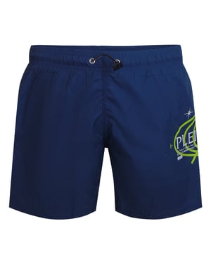 Plein Sport Geo Logo Badeshorts - Marineblau