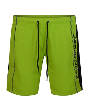 Vertikale Logo Badehose in Hellgrün