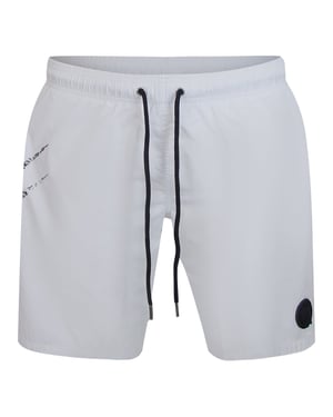 Scratch Scratch Logo Badeshorts in Weiß