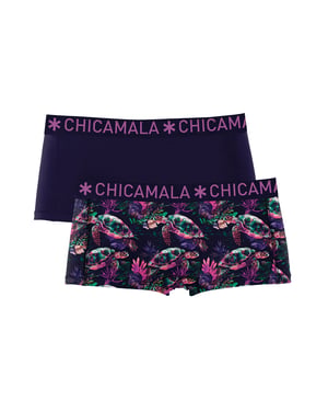 Chicamala Boxershorts – 2er-Pack – Mädchenunterwäsche