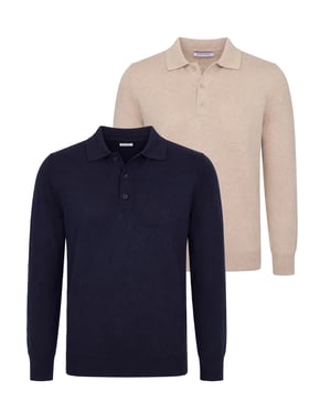 Pullover 2Er-Pack Pullover Mit Polokragen