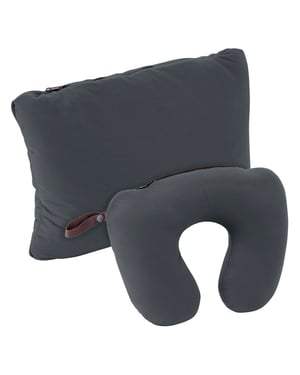 Deluxe 2-in-1 Kissen für Wandern, Gehen, draußen Reisen, Nacken- und Schlafunterstützung